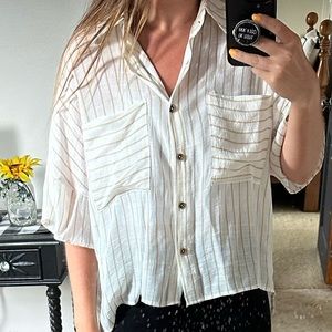 HYFVE Size Small striped high low top - worn once!